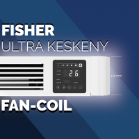 FISHER parapet/mennyezeti fan-coil, 2,65 kW, fehér